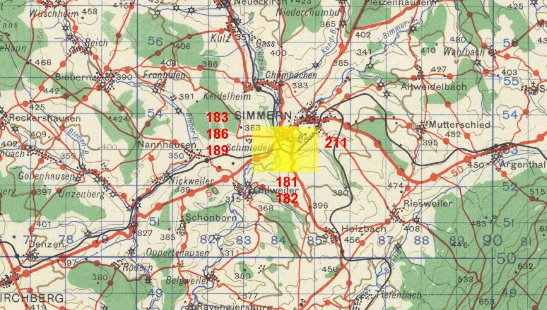 Target Topo Map