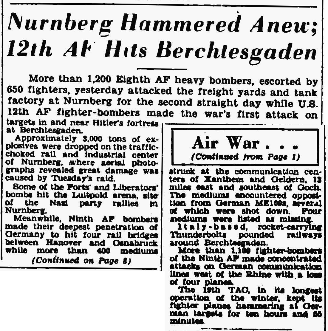 Stars And Stripes article